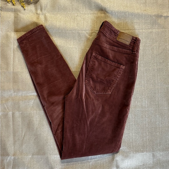 American Eagle Brown Corduroy Jeggings - Picture 2 of 7